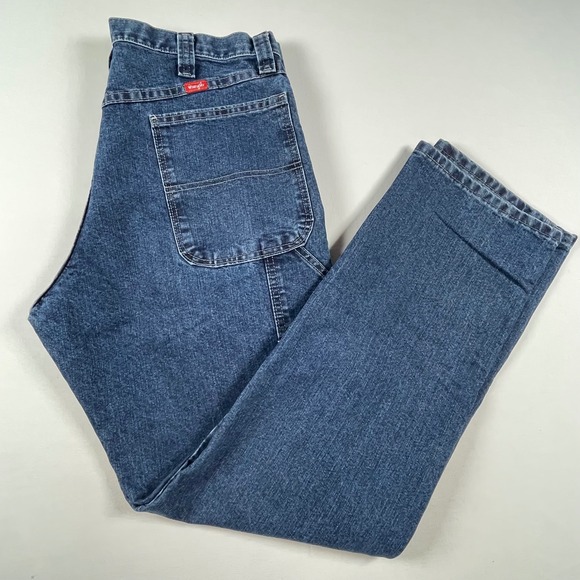 Wrangler‎ Carpenter Jeans Relaxed Fit Denim Workwear Pants 34x32 - Picture 1 of 8
